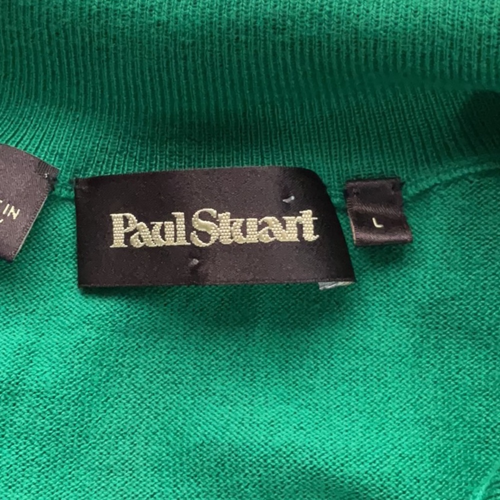 Paul Stuart woman’s Emerald Green Half-Zip Sweater - Picture 2 of 4